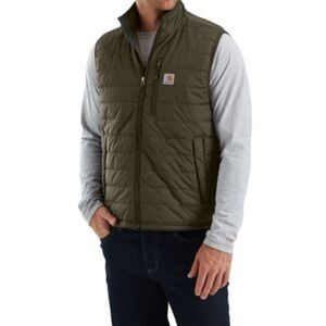 Carhartt Rain Defender Relaxed Fit Lightweight Insulated Vest Olive Green Men M